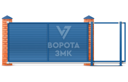 Откатные ворота 7 м 7000×1800 ЗМК-8074