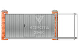 Откатные ворота 2000×3000 ЗМК-7818