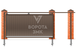 Откатные ворота 7 метров 7000×2700 ЗМК-8071