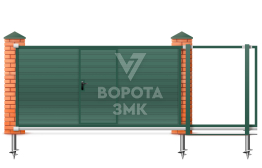 Ворота откатные 12 метров размером 12000×2300 ЗМК-8229