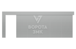Ворота откатные противопожарные 5000×3500 ЗМК-9597