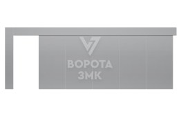 Ворота откатные противопожарные Doorhan 5000×3500 для паркинга ЗМК-9599