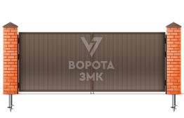 Ворота на винтовых сваях 1500×1750 ЗМК-4962